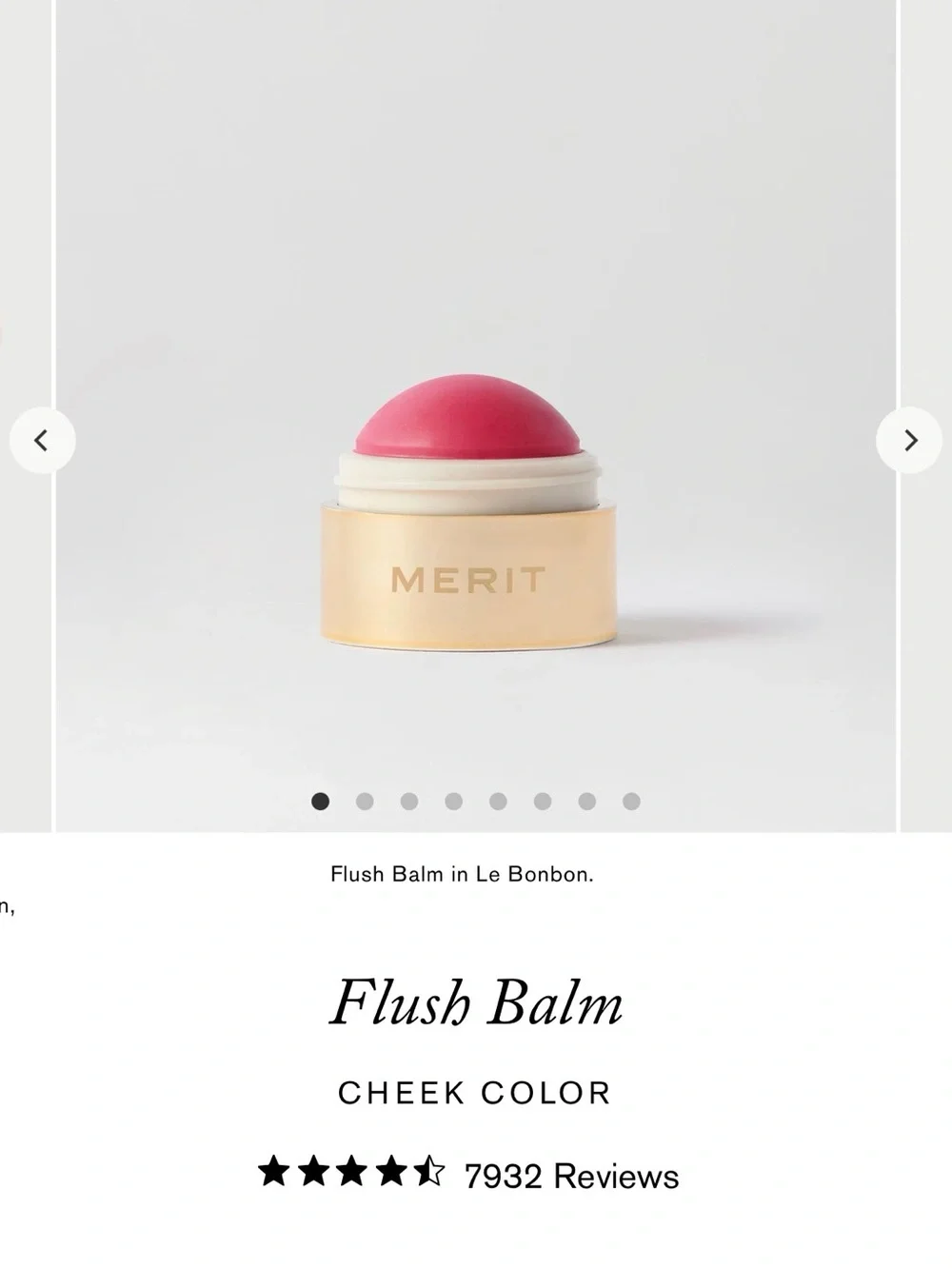NWT Merit Flush Balm Blush Le Bonbon